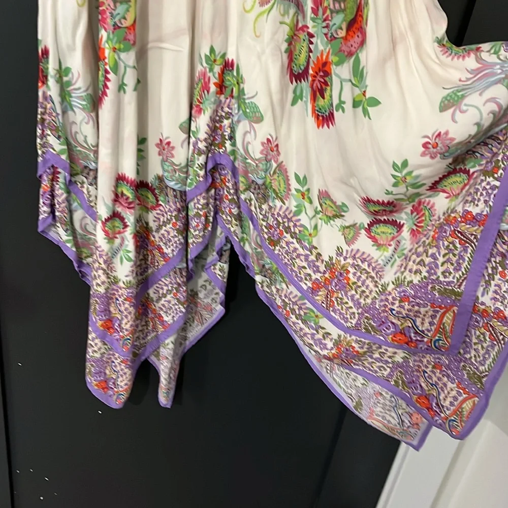 RARE! Anthropologie Analise midi length fairy hem birds of paradise dress, 4 - Picture 8 of 11